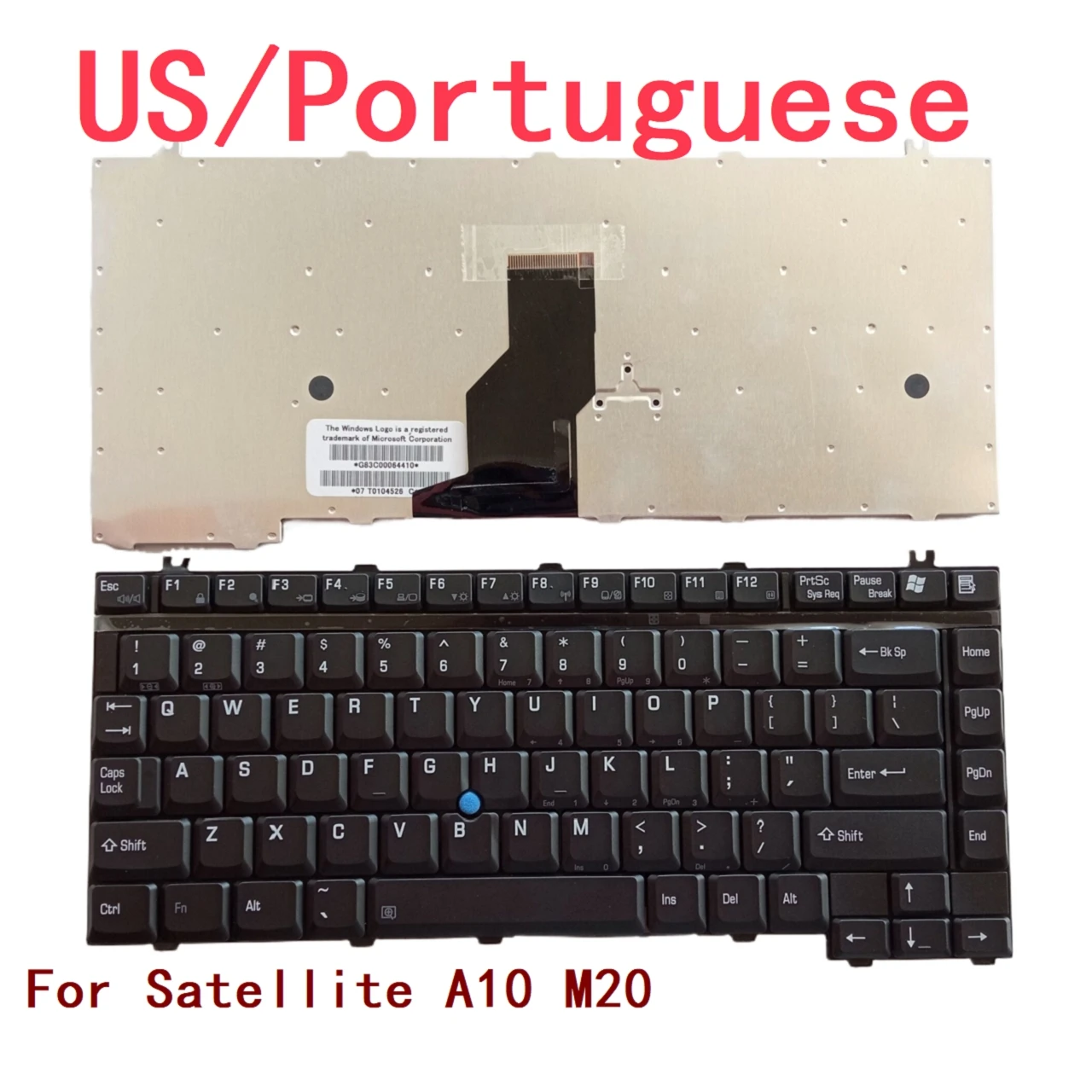 

New US Portuguese Laptop Keyboard For Toshiba Satellite A10 M20 Notebook PC Replacement