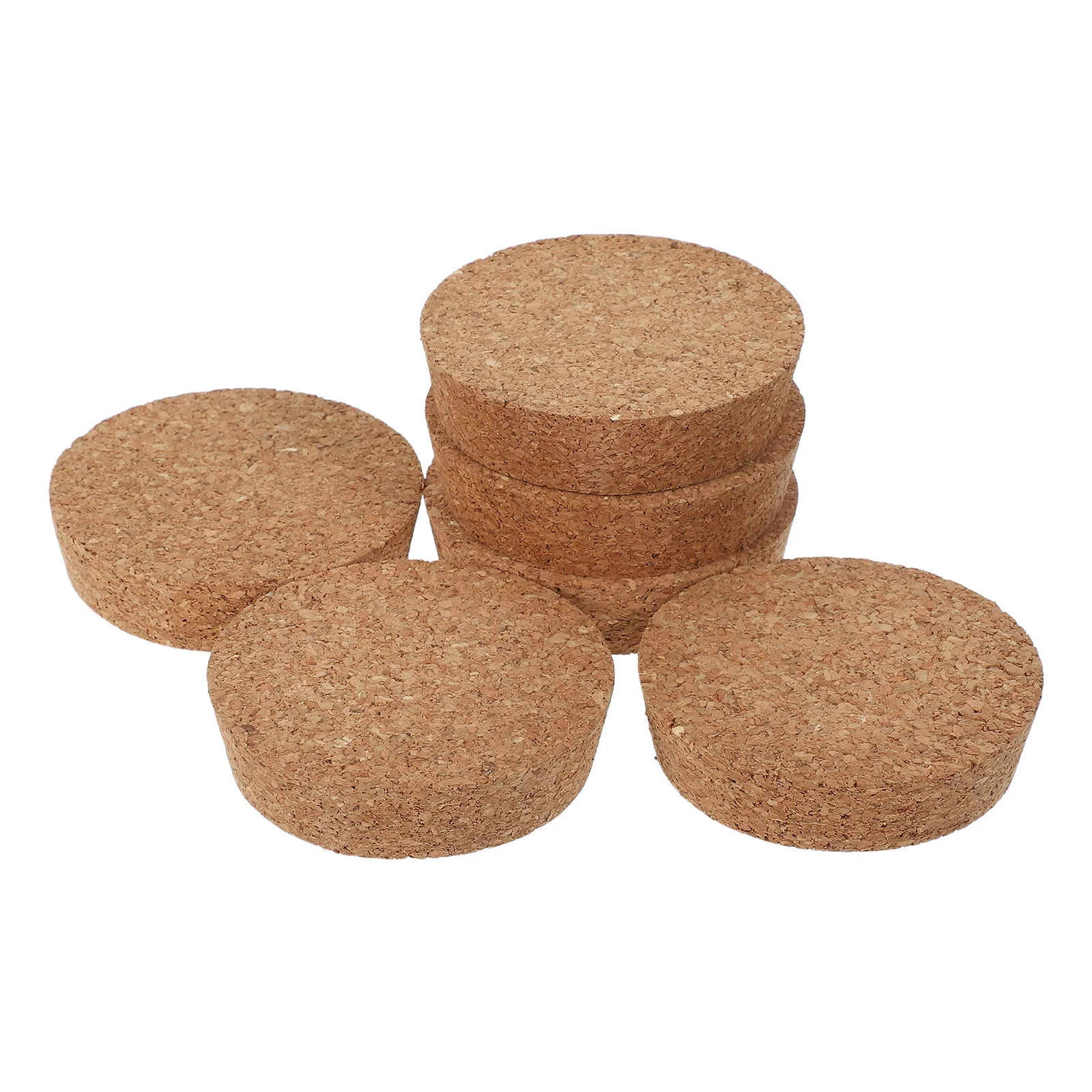 

6Pcs Cork Canister Jar Lids Natural Hydroponic Plant Vase Caps 80x20x73mm Glass Planter Stopper for Flower Terrarium