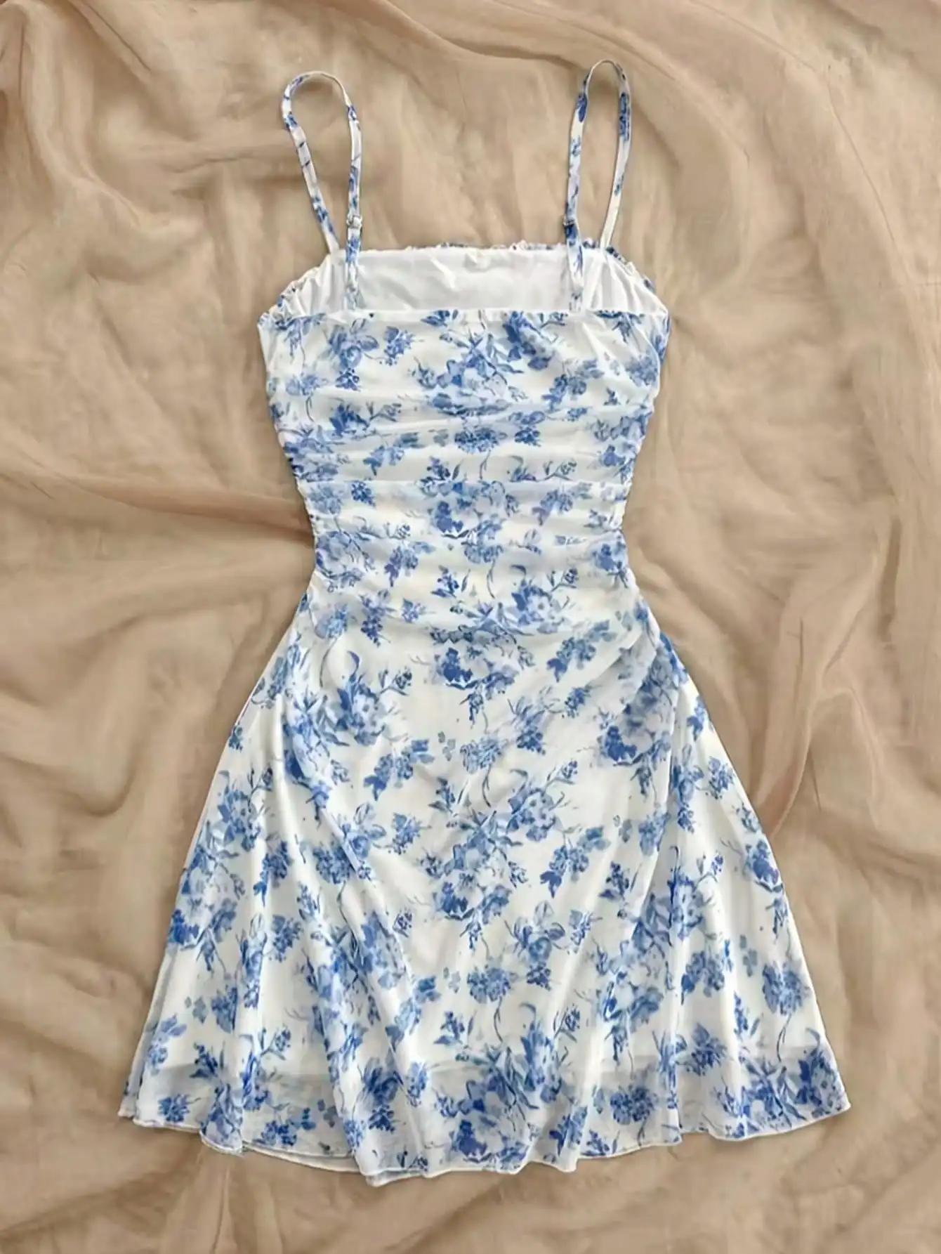 2026 Damen Sommerkleid Jugendliches Neues Blumenprint-Neckholder-Kleid Modisch und Elegant Ganzjahres-Kinderkleid – Detail 16