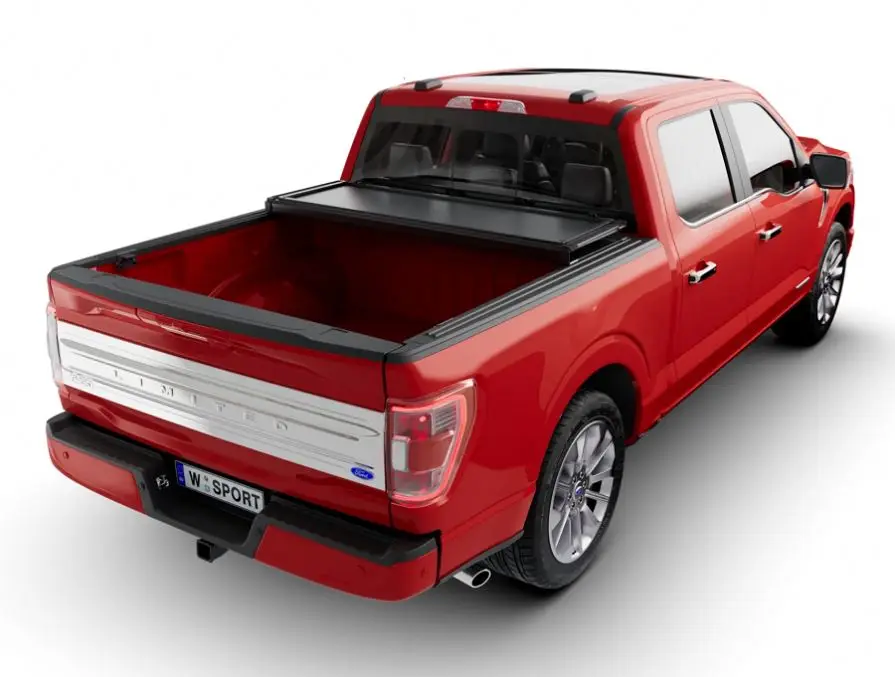 Gemmeo Top Quality Hard Three Tri-Fold Truck Bed Pickup Tonneau Cover for Ford Maverick 2021-2024