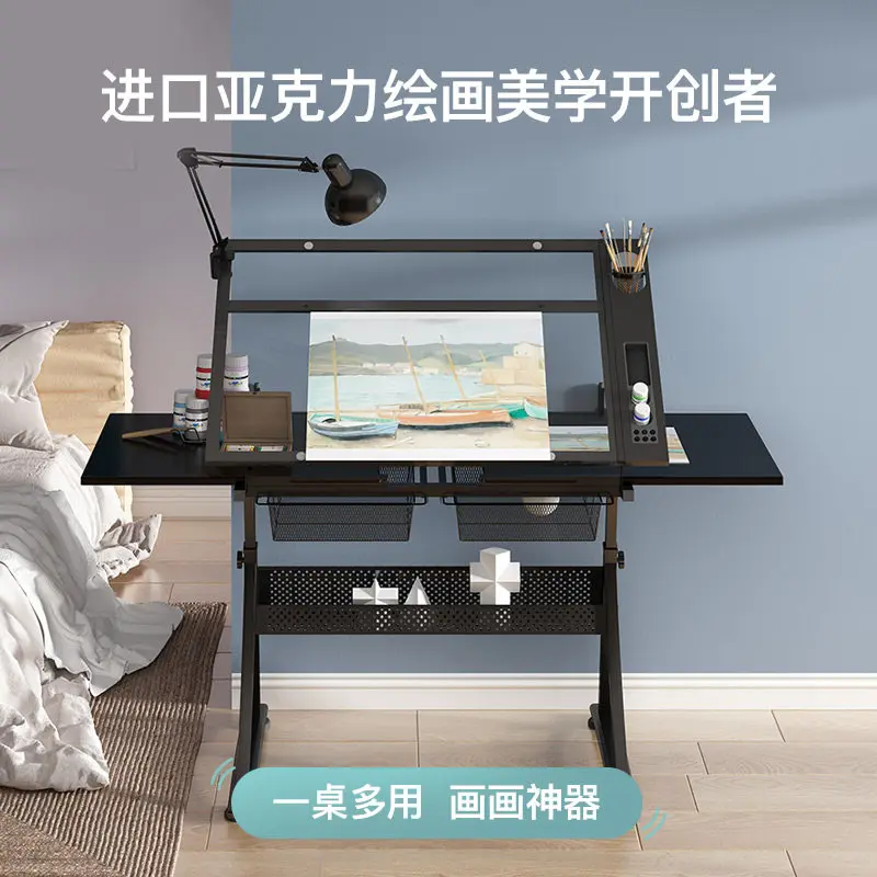 Lifting painting table Painting workbench Drawing table Art painting