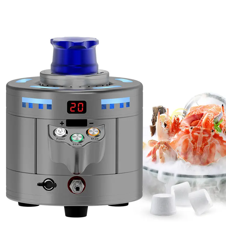 Dry Ice Maker Machine, Makes 1 Block of Dry Ice 3.6*4.7*3cm in 20s, Aluminum Alloy Housing 1 Year Warranty