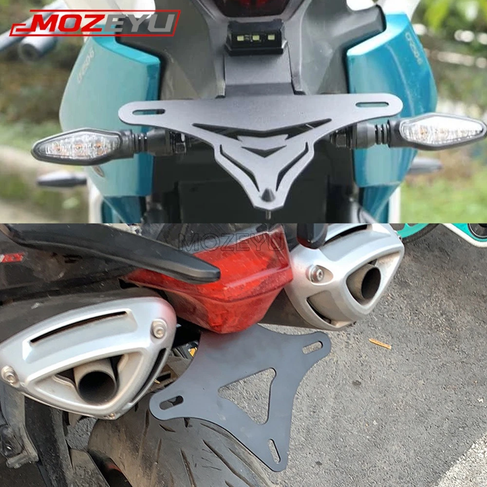 License Plate Bracket Licence Registration Holder For CFMOTO CF MOTO 400NK 150NK 650NK 2016~2023 400 NK 150NK 650NK 150 NK 650NK - view 5