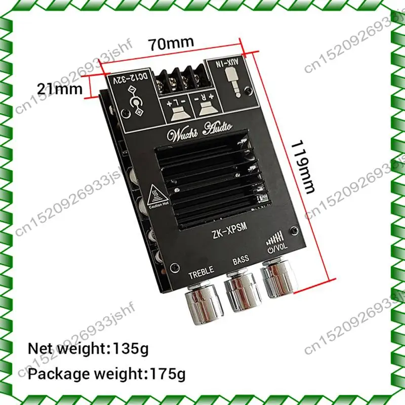 

-BOFF ZK-XPSM плата усилителя звука 150Wx2 TDA7498E стерео регулировка басов Bluetooth аудио модуль платы усилителя мощности