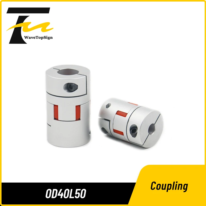OD40L50 Aluminum Alloy Star Coupling Motor Joint Solid Rubber Hole 6mm 7mm 8mm 9mm 10mm 11mm 12mm 13mm 14mm for 3D printer CNC