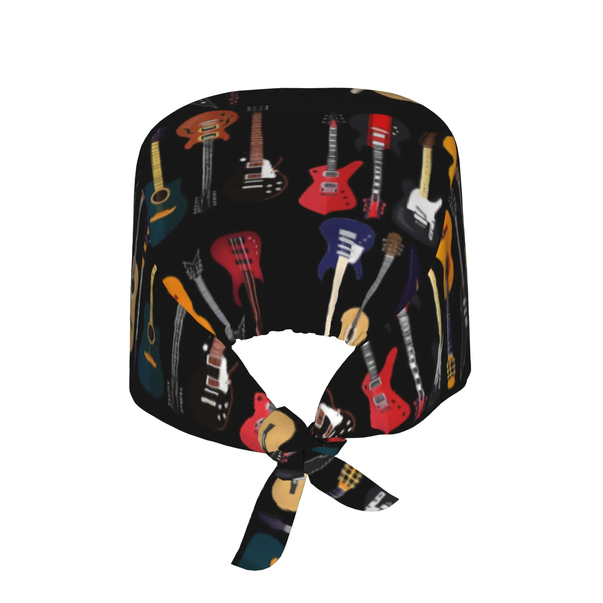 Musician Different Types Of Guitar   WorkCap Work Working Cap Adgusted Fashion Printed Multi-Scenario