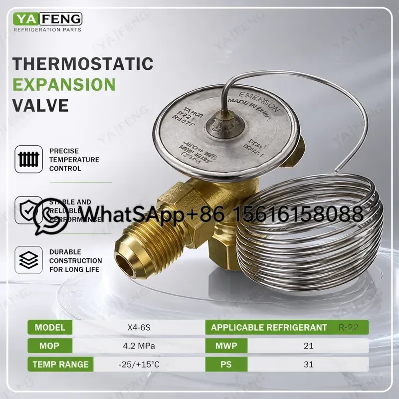 Original Emerson Expansion Valve TAE HCS TA SCS for Cold Storage Air Conditioner Refrigeration System Genuine Quality