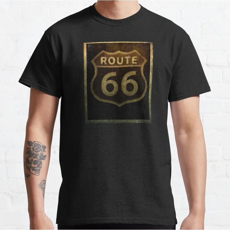 

0913 The main street of america Historic Route 66 US Mother Road Gift t shirt Americas Highway Graphic clothes All size Tops