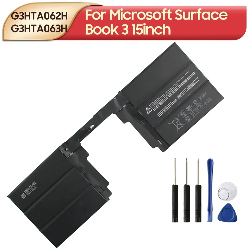 

Original Replacement Battery G3HTA062H G3HTA063H For Microsoft Surface Book 3 15inch 5473mAh with Tools