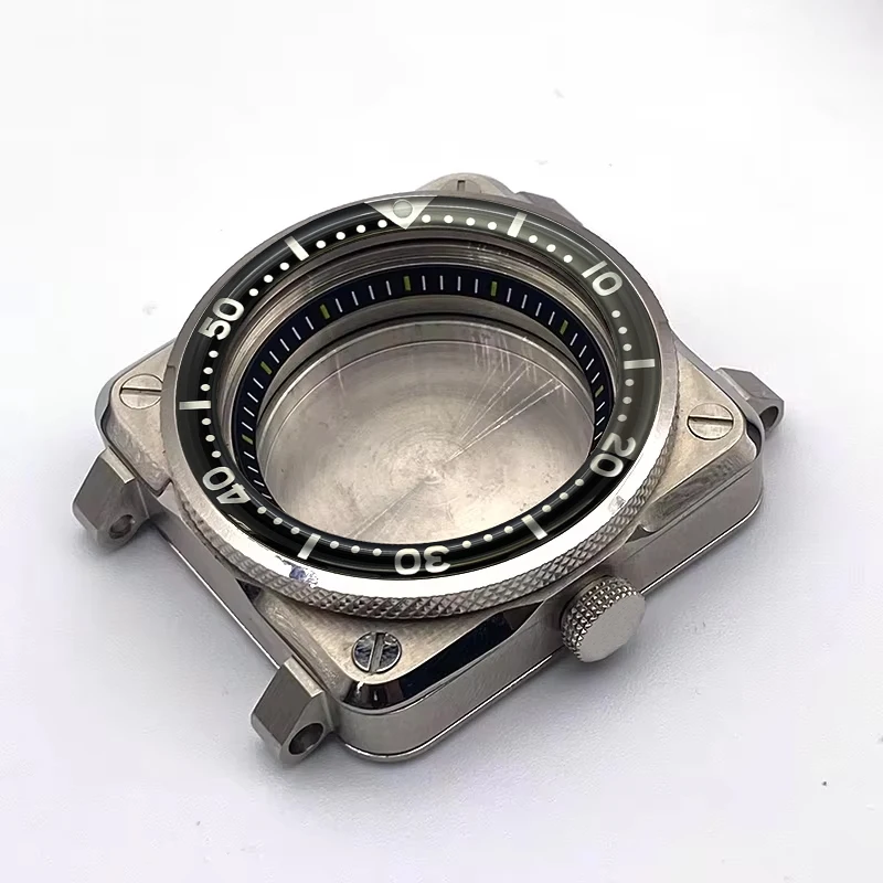 

SKX007 Square Pilots Case Fits NH35 NH36 4R35 4R36 7S26 Movement NH35 SKX007 SRPD Watch Case Sealed Back Cover SKX Square Case