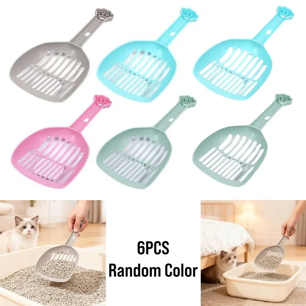 Recogedor de excrementos para mascotas, pala portátil para arena de gatos, pala para caja de arena de gatos, suministros de limpieza para mascotas – Fácil de limpiar, eficiente para eliminar grumos, e