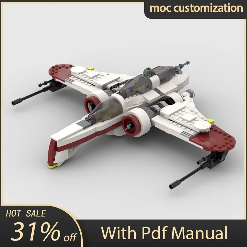 

586pcs Moc Star Battle ARC-170 Starfighter Model Building Blocks Bricks Diy Creative Assembly Educational Toys Kid Holiday Gift