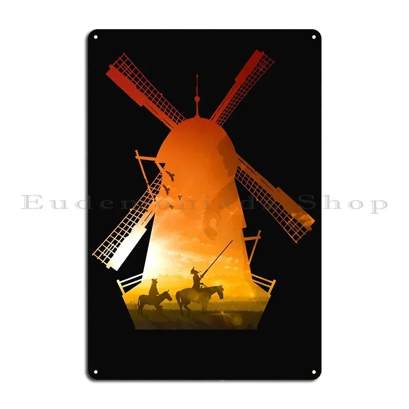 Fighting Giants (Dark Version) Metal Plaque Poster Party Plaques Living Room Wall Decor Designer Tin Sign Poster