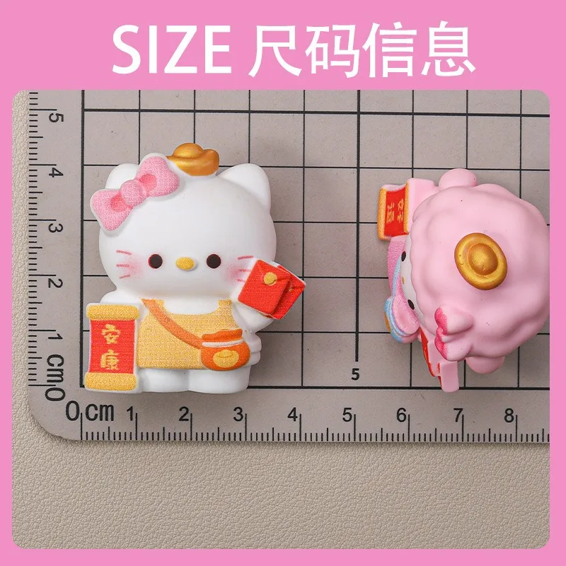 سانريو العصرية الراتنج الحرف الإبداعية سطح المكتب التماثيل الصغيرة صندوق أعمى مناسبة كهدية عيد الميلاد تزيين شخصيات دمية العمل