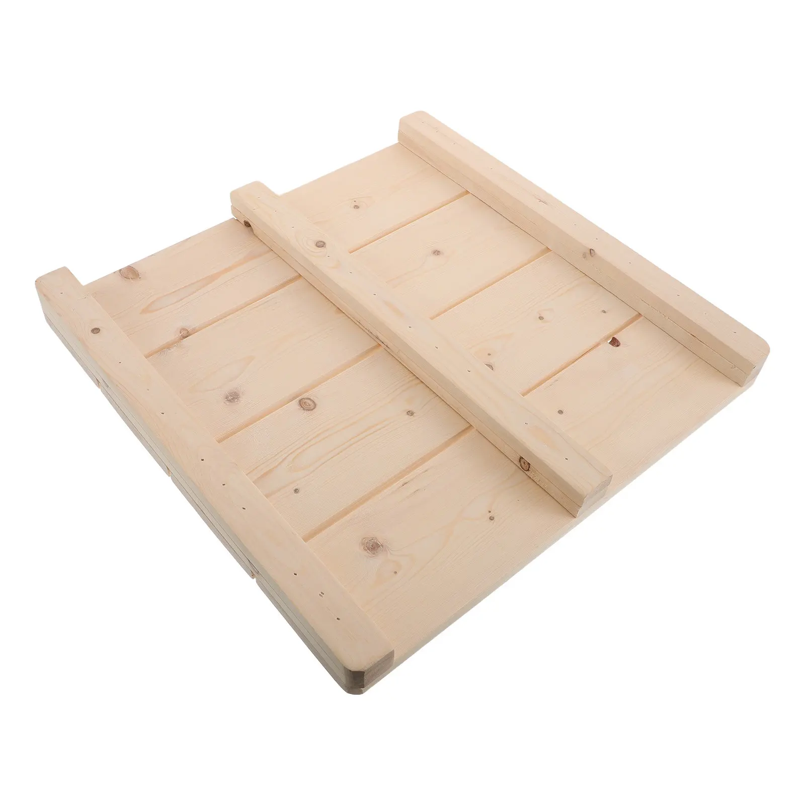 

Коврик для душа из массива дерева 15.7x15.7, нескользящая приподнятая платформа для сауны, ванной комнаты, деревянный коврик для спа-бассейна, деревянные коврики для ванной