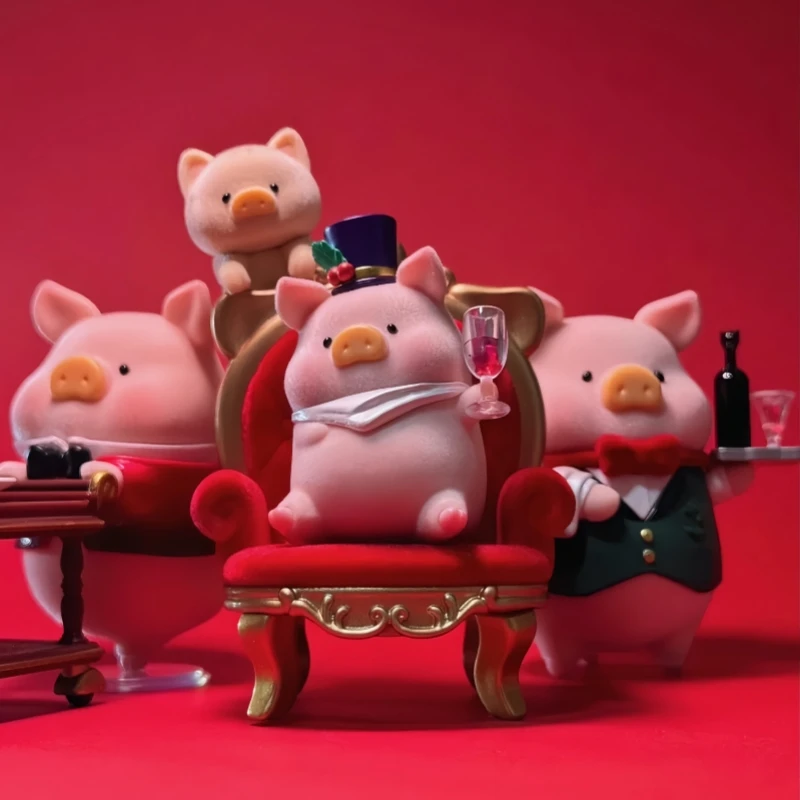 In Stock LuLu Pig Five-star Restaurant Series Blind Box Cute Pig Anime Figure Surprise Bag Model Action Figure Toys Xmas Gifts