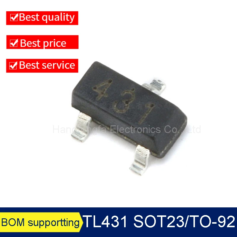 TL431 TL431A tl431 431 SOT23 / TO-92 Regulator Tube Triode Transistor New