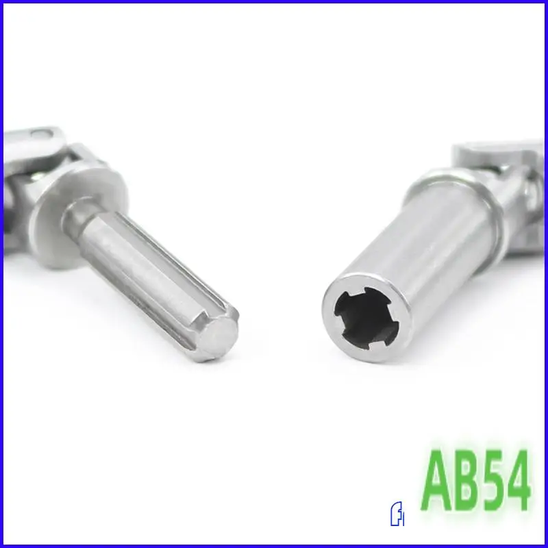 SB-árboles de transmisión de junta Universal de acero inoxidable, eje de transmisión central del chasis para 1/18 RC Crawler Redcat Ascent Parts