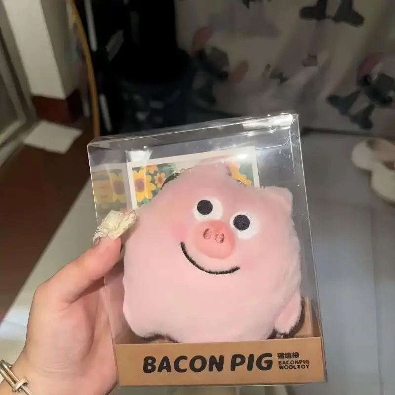 1 قطعة حقيبة سلسلة مفاتيح سحرية لطيف الوردي خنزير لحم الخنزير المقدد أفخم دمية لعبة دمية يد على ظهره قلادة لينة محشوة ألعاب حيوانات لجميع الأعمار #4