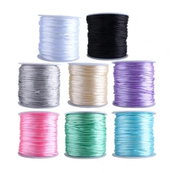 60m/Roll 1.5mm DIY Cord for Baby Teething Pacifier Chain Clip Necklace Jewelry Making Rope Thread DIY Handmade Weaving