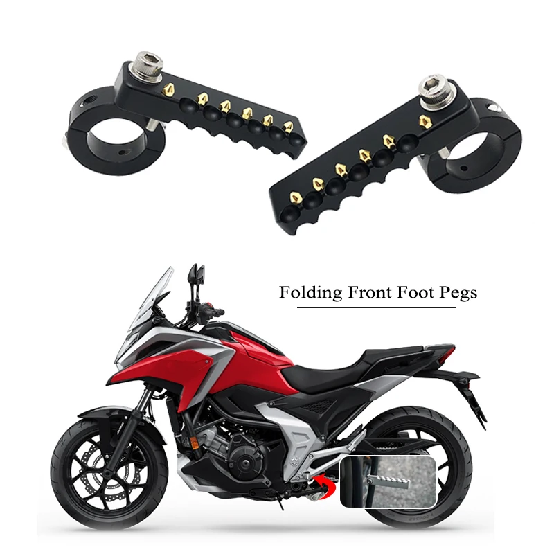 NC750X Front Foot Pegs Folding Footrests Clamps For Honda NC700X NC700S NC750X NC750S NC 750X NC 750S 2012-2022 2021 Motorcycle