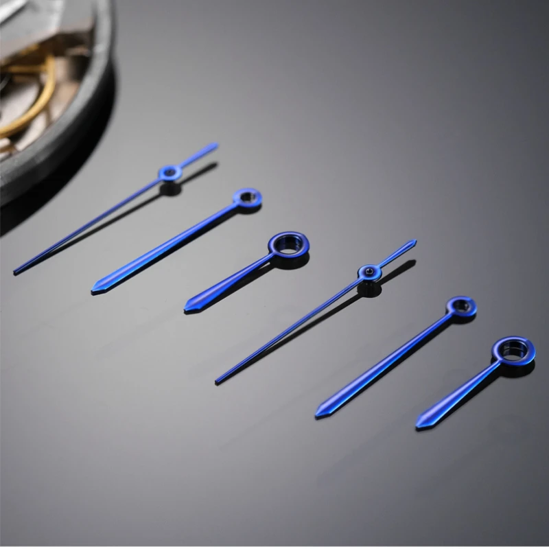 Para Cartier globo azul 42mm pin de reloj 2892 2824 movimiento horneado aguja de dedo minutos piezas de reparación hombre mod Accesorios