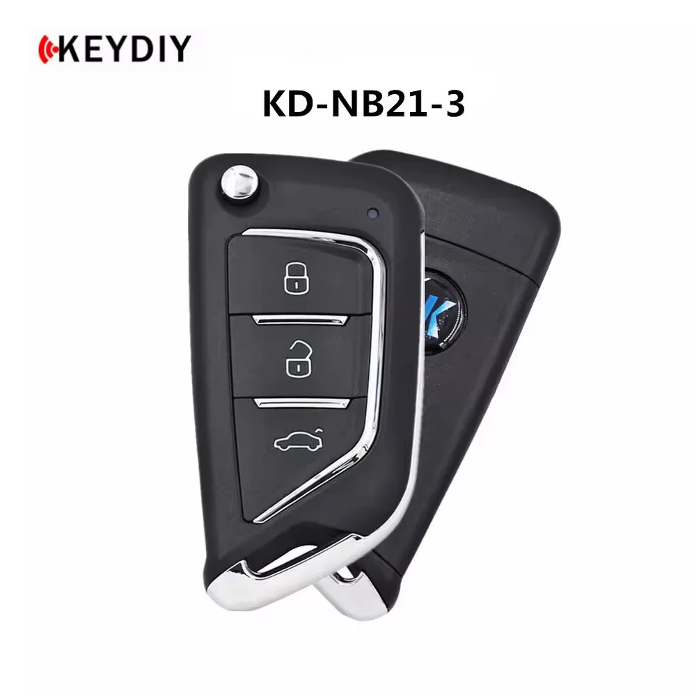 5 pièces/lot KEYDIY NB21-3 NB21-4 clé à distance de voiture 3/4 boutons clés de voiture KD pour programmeur de clé KD900/KD-X2 clé de voiture à distance série NB