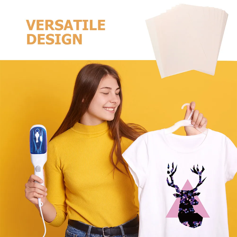 100Sheets DIY Sublimation Paper Heat Transfer Material for Clothing Home Decor Fast Drying Fade Resistant Printable Transfer