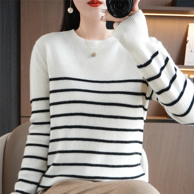 #85 Most Reviewed Striped Knit Sweaters