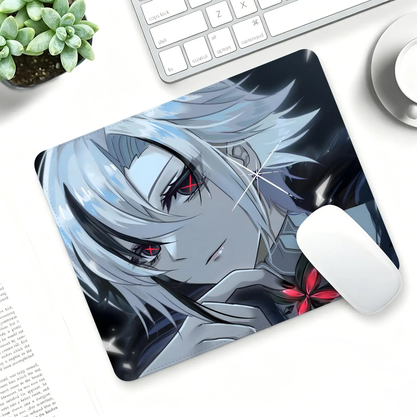 Genshin Impact Arlecchino Mouse Pad Regular gaming mouse pad S/M/L size Office mouse pad Laptop desk mat Stitched edge mouse pad