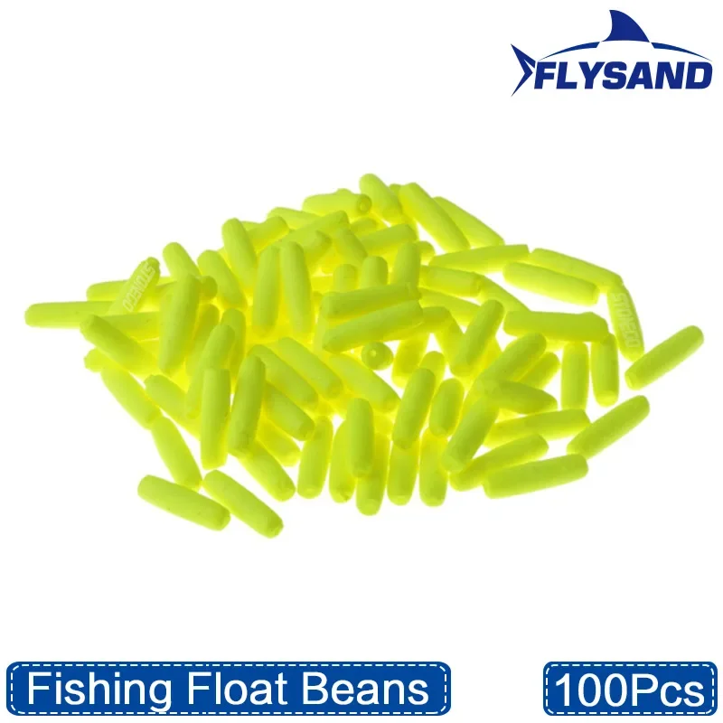 FLYSAND Fishing Float Bobber Floating Foam Oval Indicator Fish Accessories Tackless 100PCS/Bag Fishing Accessories