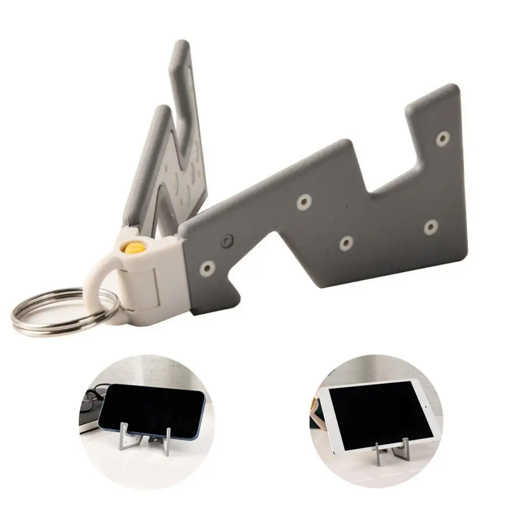 Creative Portable Mobile Phone Holder Folding Mini Size Tablet Stand Multifunctional Desktop Stand Universal