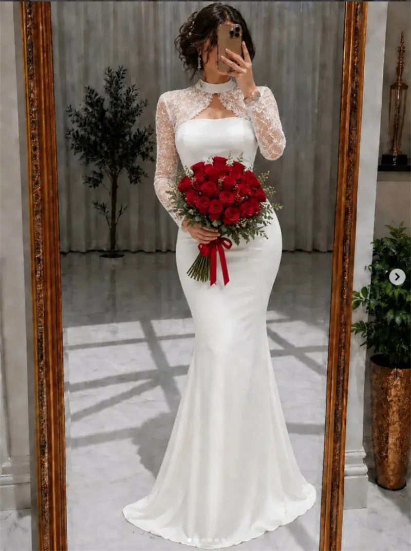 white-lace-wedding-dress-sexy-high-neck-full-sleeves-ruffles-party-bridal-gown-a-line-formal-wedding-birthday-evening-robe
