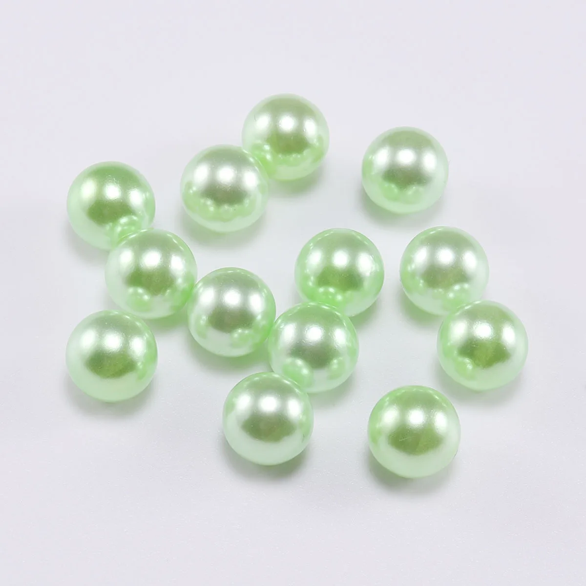 400Pcs Colorful Round Non Porous Abs Imitation Pearl Candy Color Non Porous Fake Pearl DIY Jewelry Accessories Acrylic Beads