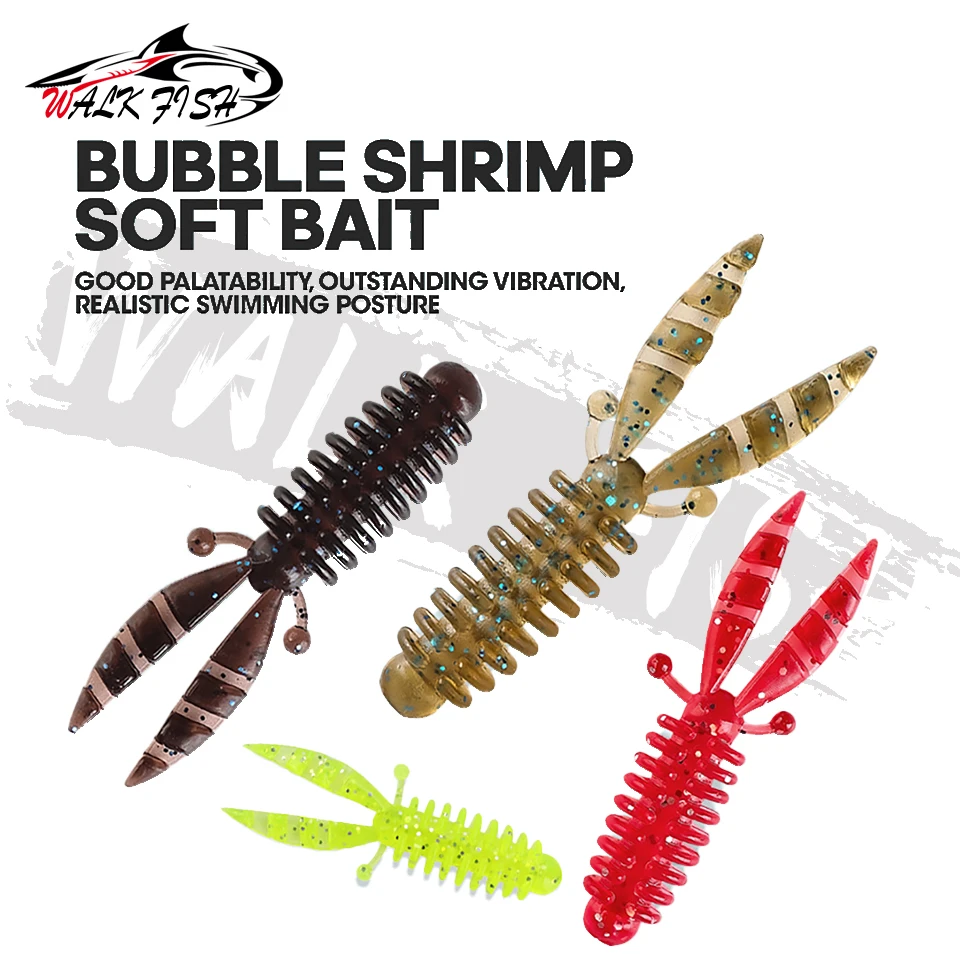 Walk Fish Señuelos de Camarón – Cebo Biónico para Lubina