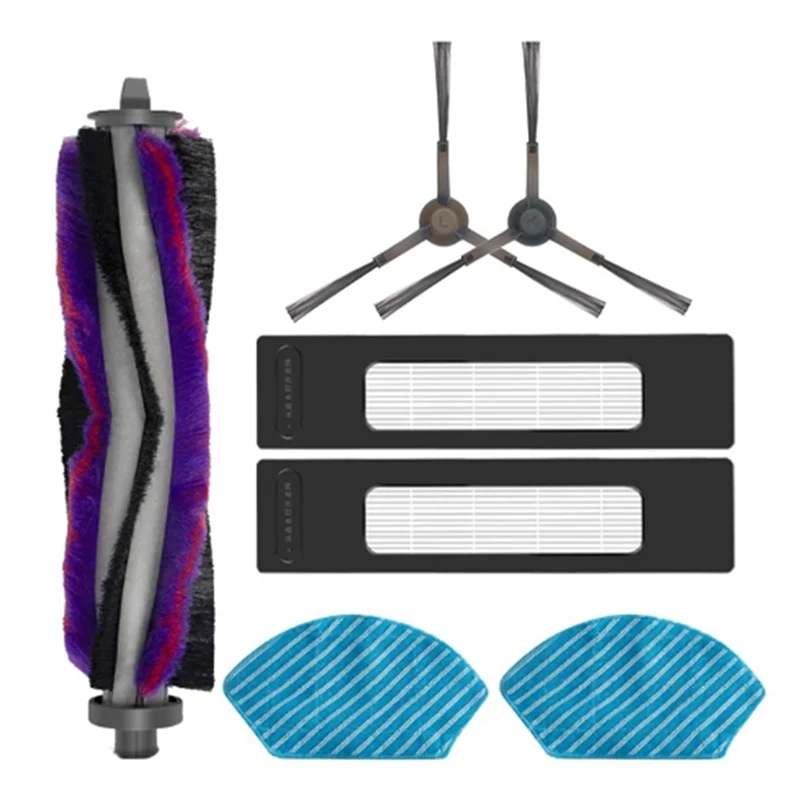 ABQR Geschikt voor Midea M7 Veegrobot PRO/MAX Accessoires Zijborstel Rag Filter Rolborstel