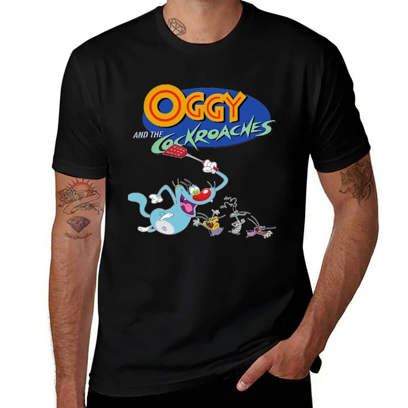 Oggy And The Cockroaches Classic T-Shirt street wear T-shirts oversize quick-drying mens cotton t shirts