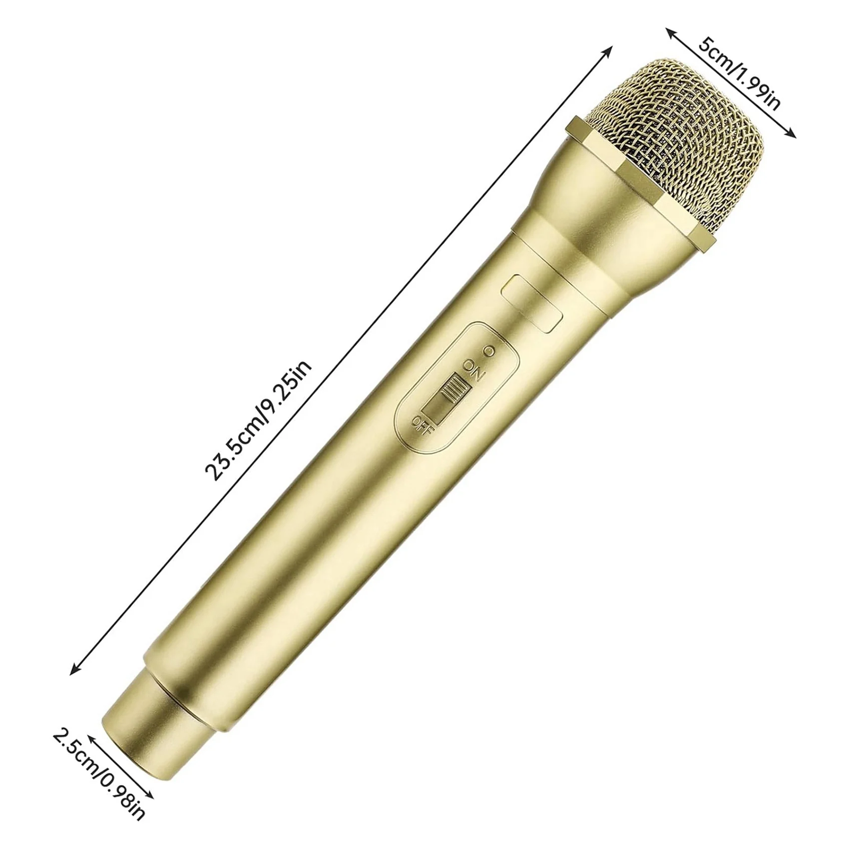 A30F-6 PCS Microphone Prop, Plastic Prop Microphone, Mic Prop For Costume Role Play Christmas Cosplay Music Birthday Party