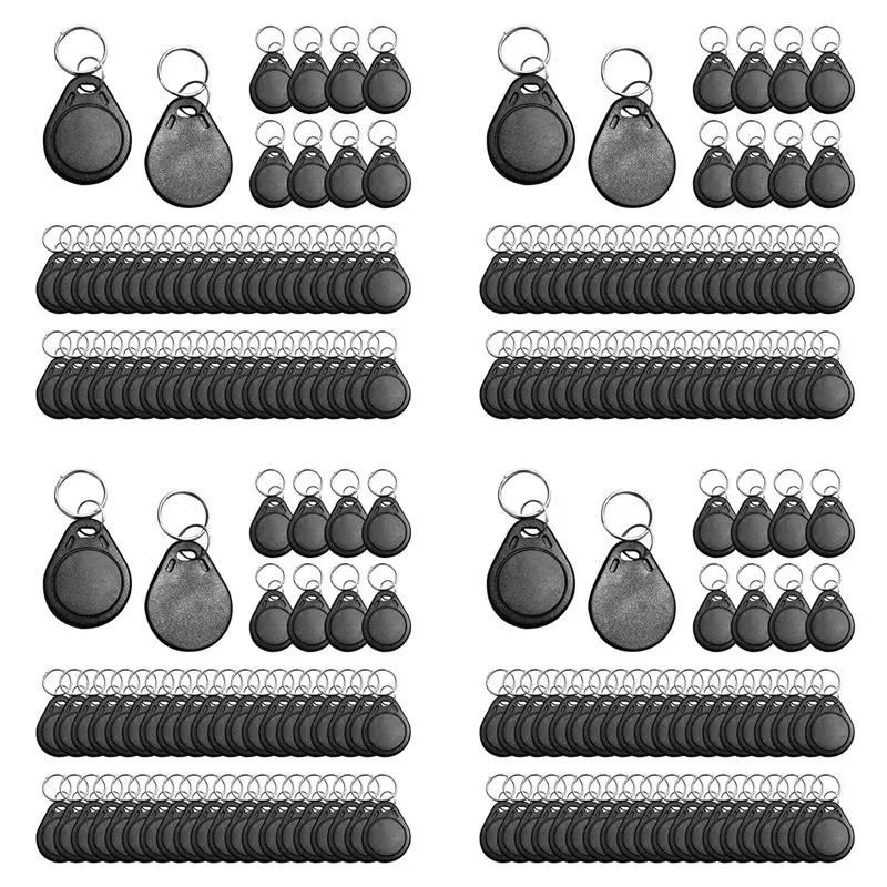 ABGH-200Pcs T5577 Writable 125Khz RFID Key Fob Proximity ID Card Token Tag, 125Khz RFID Writable Rewritable T5577 Fob