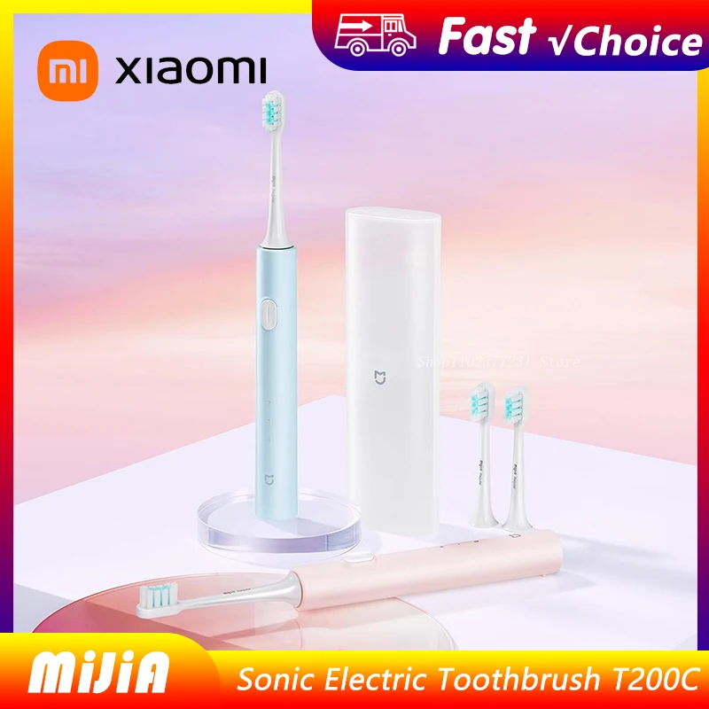 

Набор электрических зубных щеток XIAOMI Mijia T200C, умная звуковая зубная щетка, перезаряжаемый IPX7, водонепроницаемый очиститель для отбеливания зубов
