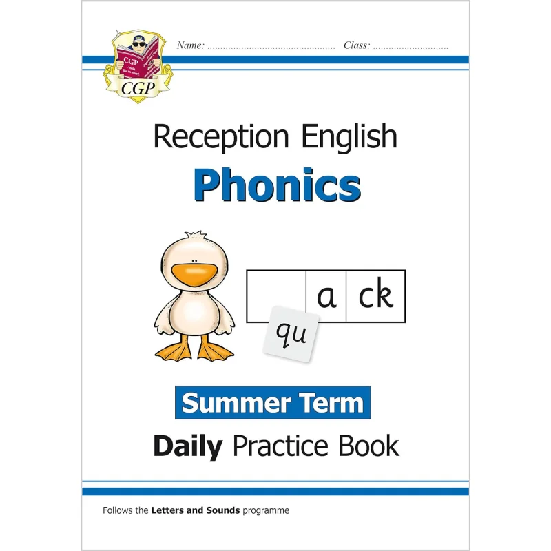 New Phonics Daily Practice Book Reception  Summer Term CGP Books Coordination Group Publications 9781789084801 Book