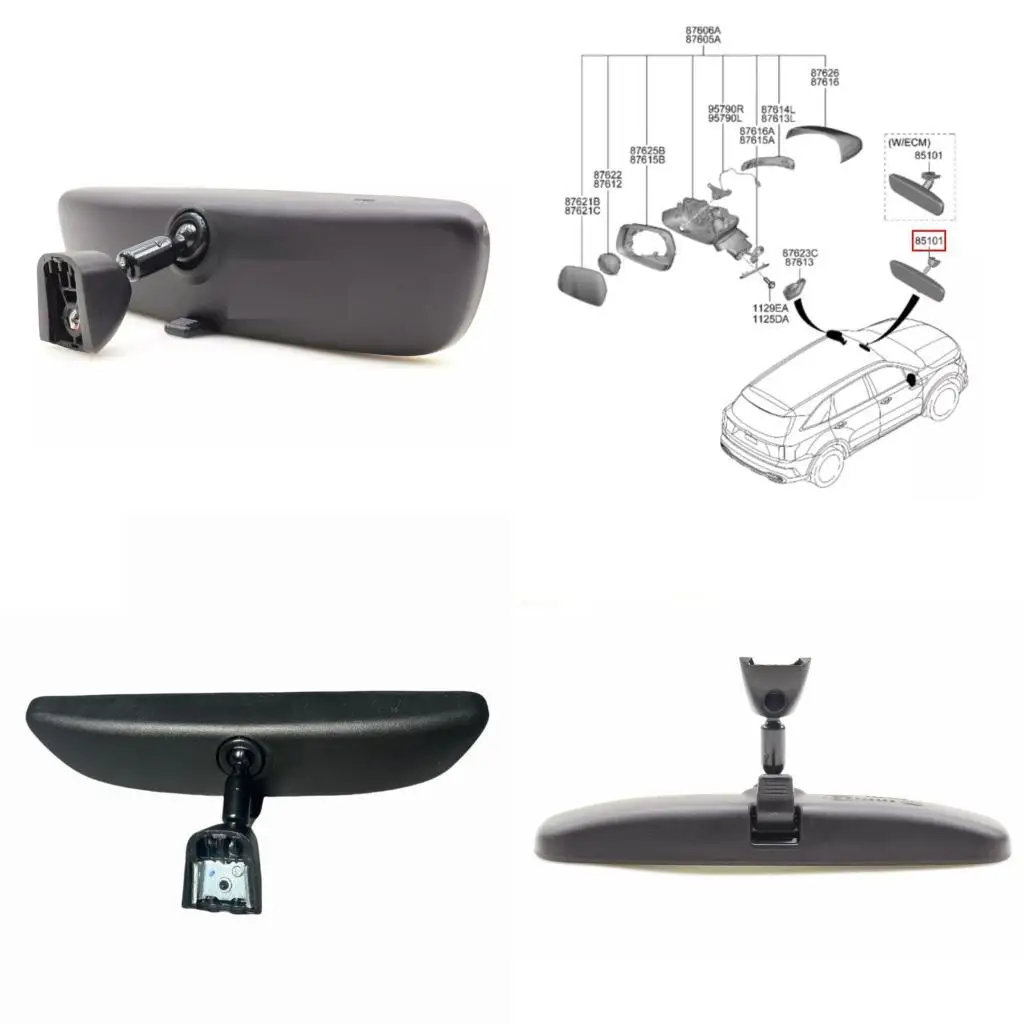 

E7CA High Visibility Auto Interior Mirror Wide Design Replace Part Number 85110-L1000 for Staria 2021-2024