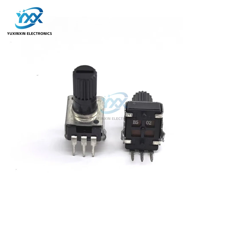 Potenciômetro vertical rv09 wh09, resistor ajustável 1k 2k 5k 10k 50k 100k l20mm (comprimento do eixo 12.5mm) tipo rotativo rv0932 com 10 peças