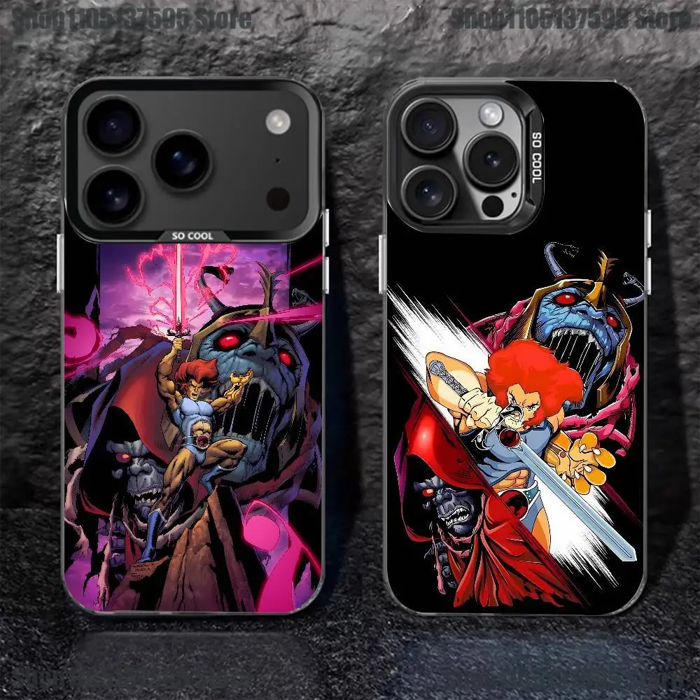 

T-ThunderCats CARTOON Phone Case For iPhone 17,16,15,14,13,12,11,Pro,XS,Max,Plus,Mini,SE4,E Black Matte Shockproof Cover