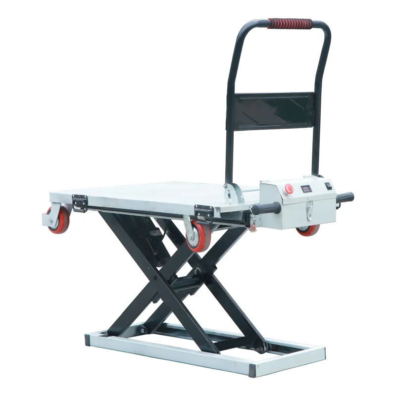 

Electric lift cart Electric lift flatbed truck Hydraulic lift