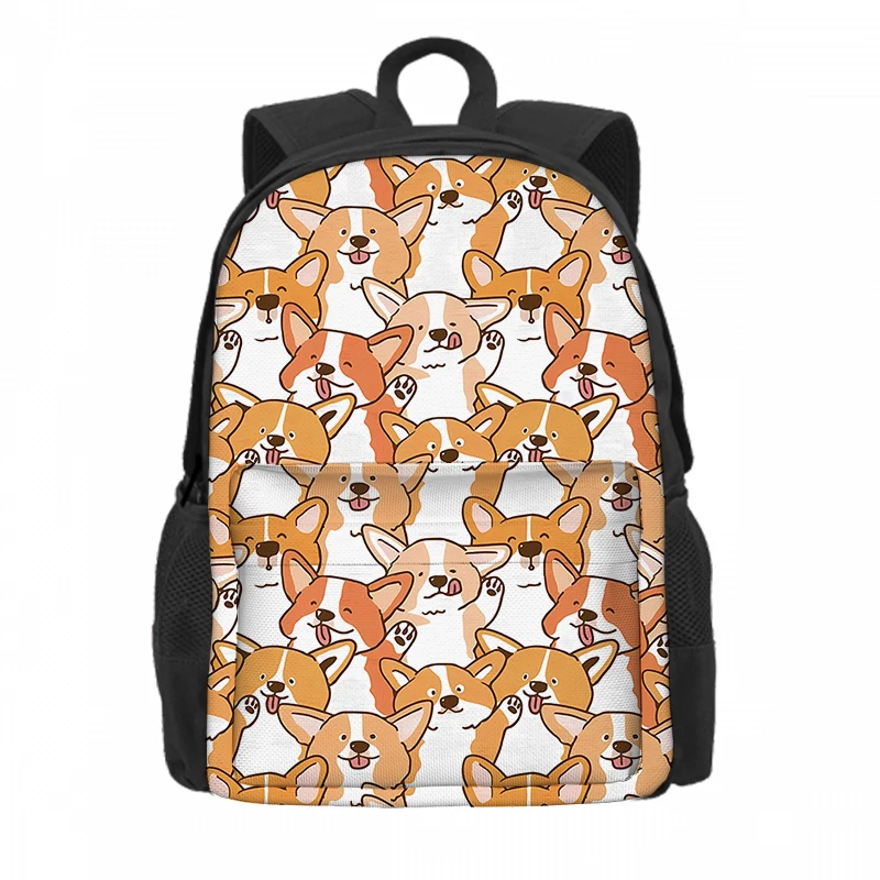 Rucksack mit Welpenmuster vorne für Jungen und Mädchen, beste Geschenke, 2D flache Cartoon-wasserdichte, modische Schultaschen für Kinder
