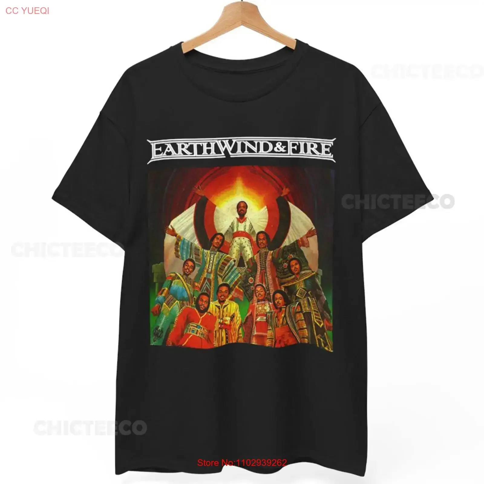 Camiseta Earth Wind And Fire, estilo Funk Soul Disco, música de los años 70 y 80, vintage, lavada, suave, transpirable, versátil, elástica, ligeramente elástica