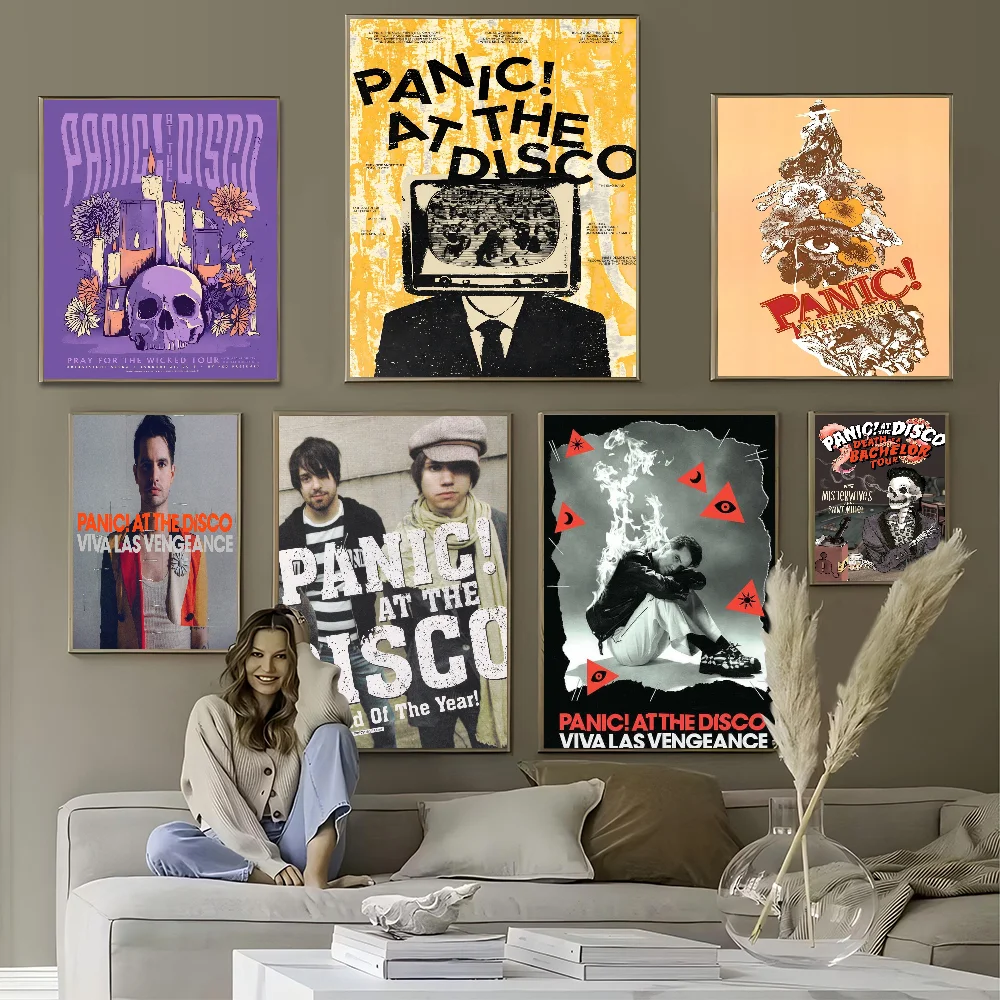 

American Rock Band Panic ! At The Disco Posters And Prints Canvas Printing Wall Art Picture For Living Room Home Decor Gifts