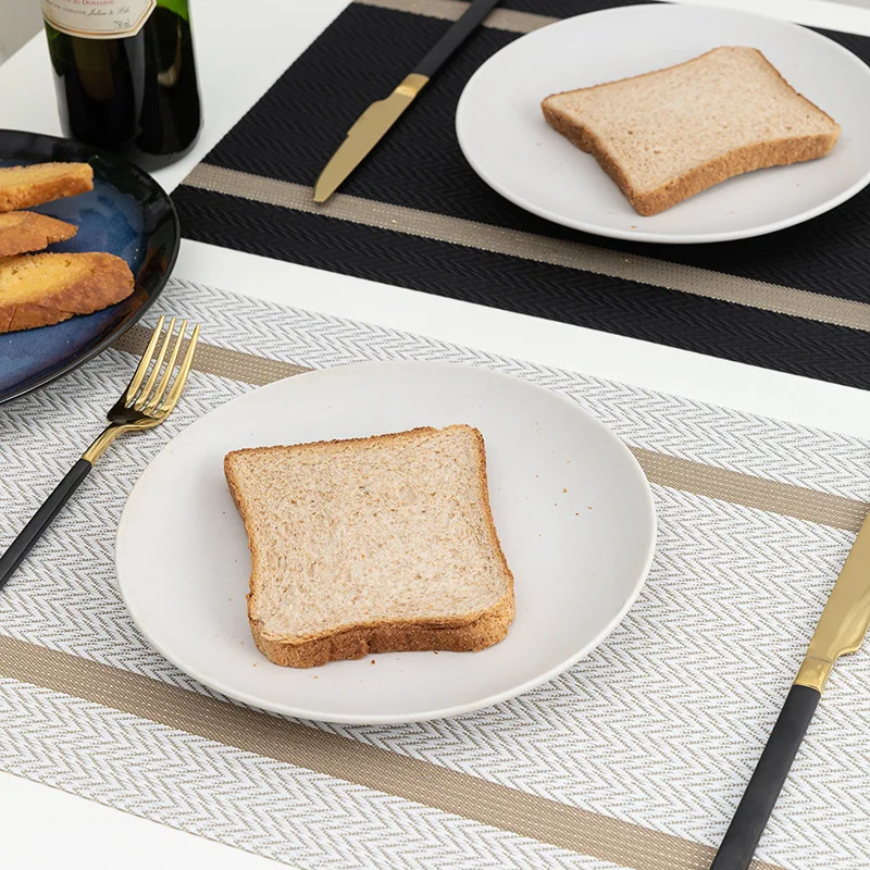 Placemat Pvc Waterproof, Oil-proof and Heat-insulating Dining Table Mat Western Dining Mat
