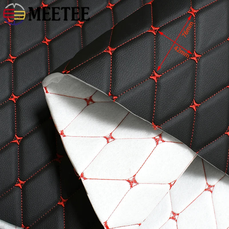 

45/90*160cm Synthetic Leather Fabric 0.7mm Sponge Interlayer Fabrics Car Interior Seat Cushion Decoration Coth Sewing Material